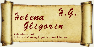 Helena Gligorin vizit kartica